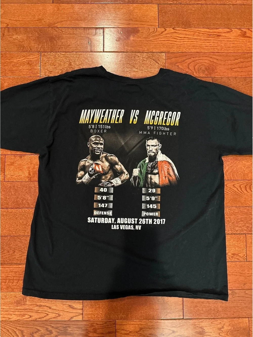 2017 Mayweather McGregor The Money Fight Boxing T-Shirt